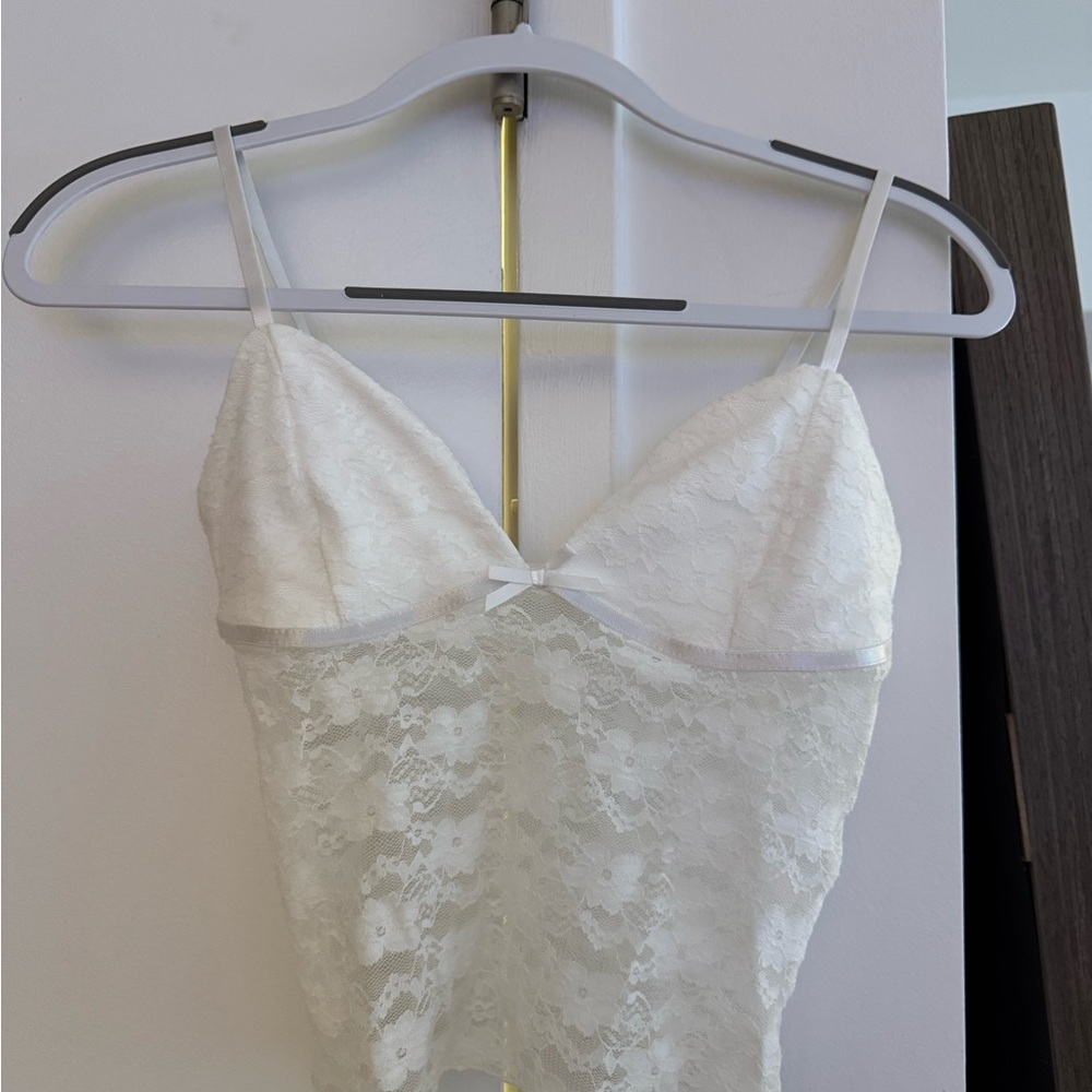 Elegant White Lace Camisole